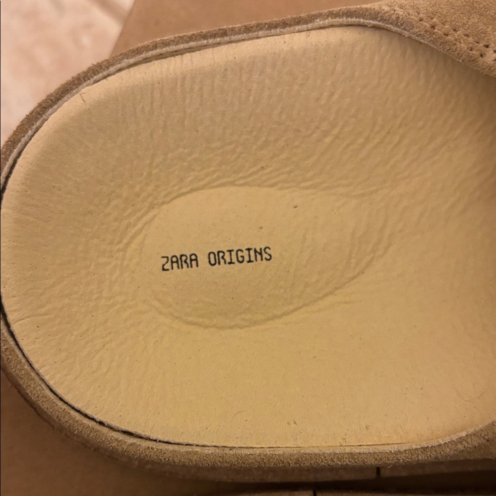 ZARA NWT Stylish Tan Clogs - Picture 3 of 8